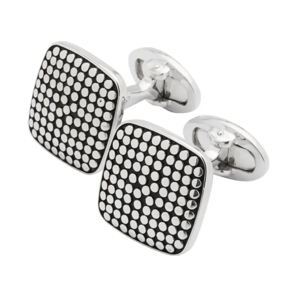 Dotted Square Sterling Cufflinks
