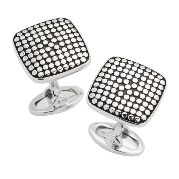 Dotted Square Sterling Cufflinks