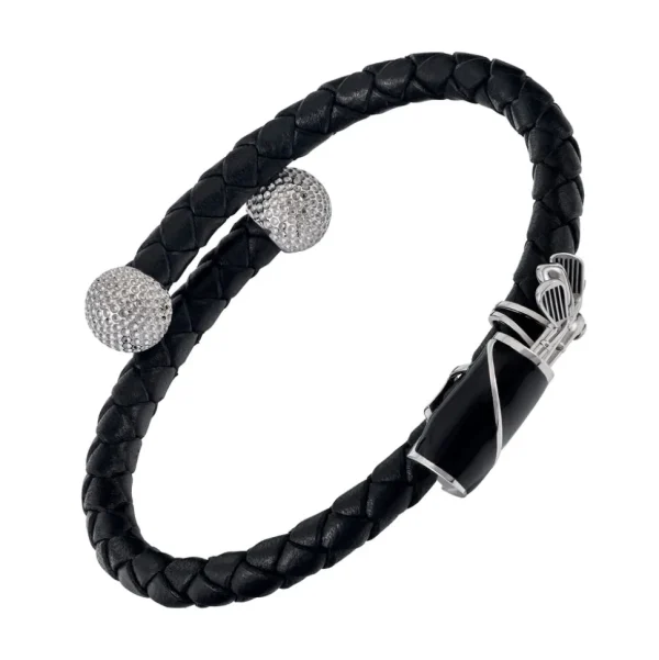 Enamel Golf Bag Sterling Spring Bracelet