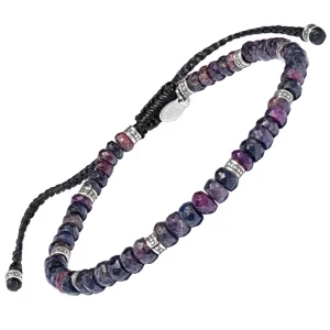 Faceted Mixed Fluorite Pull Bracelet
