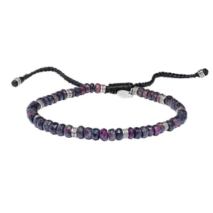 Faceted Mixed Fluorite Pull Bracelet