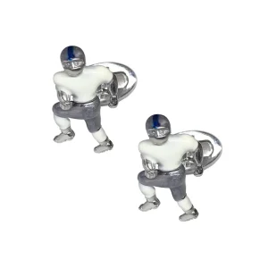 Football Moving Player Sterling Cufflinks