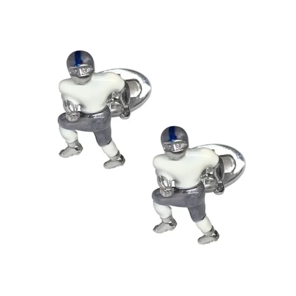 Football Moving Player Sterling Cufflinks