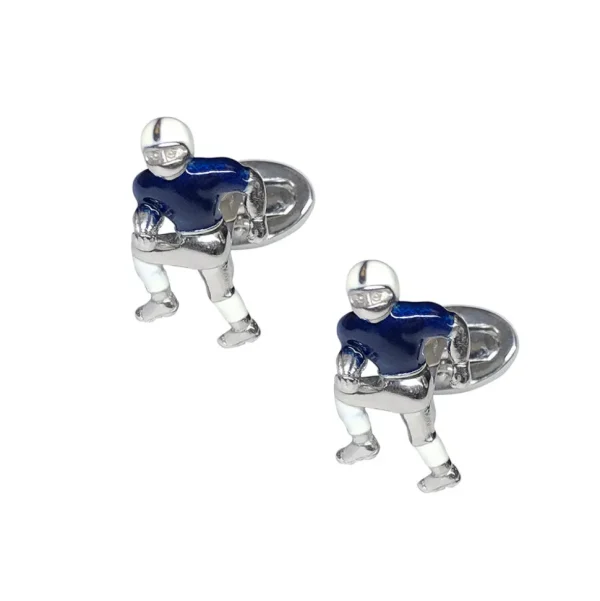 Football Moving Player Sterling Cufflinks