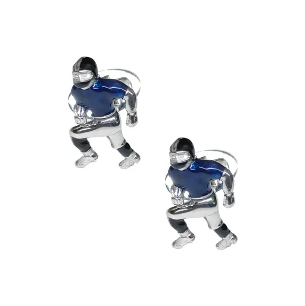 Football Moving Player Sterling Cufflinks