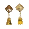 Formentera 18K Gold One of a Kind Gemstone Earrings