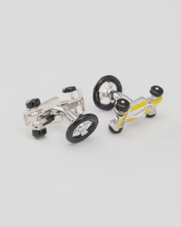 Formula One Race Car Sterling Silver Cufflinks