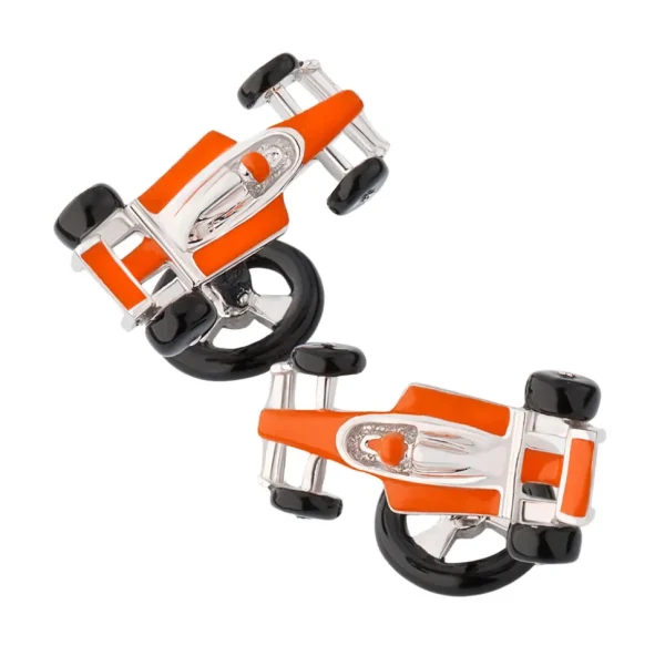 Formula One Race Car Sterling Silver Cufflinks