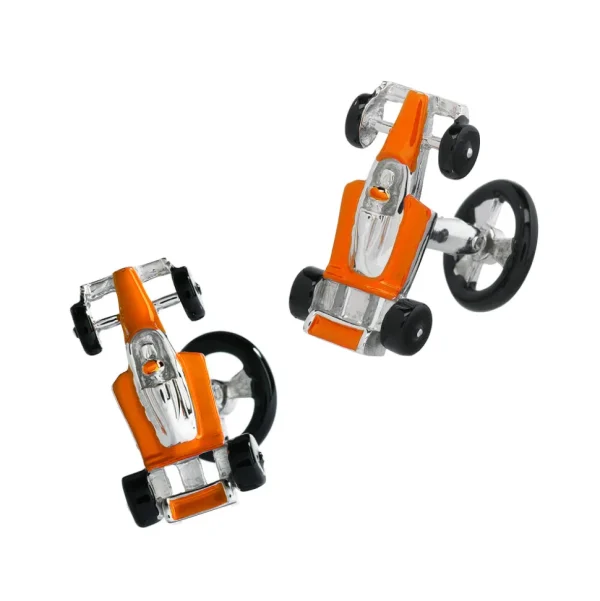 Formula One Race Car Sterling Silver Cufflinks