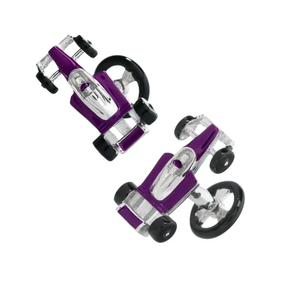 Formula One Race Car Sterling Silver Cufflinks