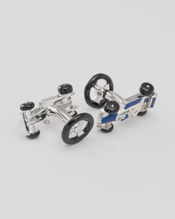 Formula One Race Car Sterling Silver Cufflinks
