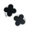 Four Leaf Clover Sterling Silver Cufflinks