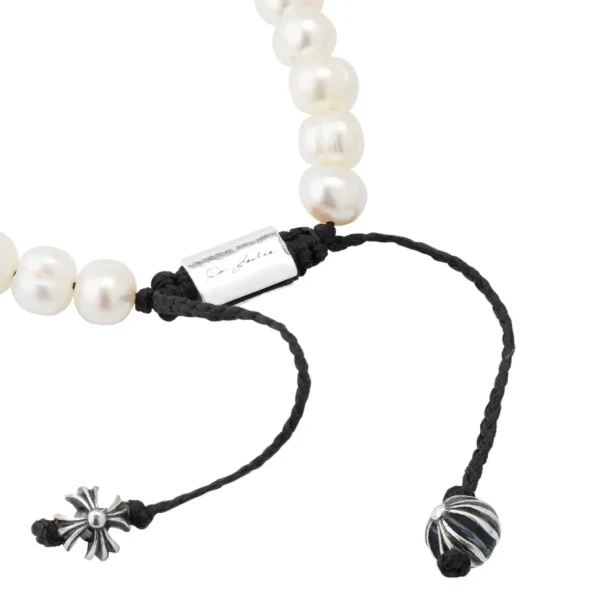 Freshwater Pearl Necklace with Silver Cross