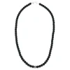 Gemstone Beaded Necklace with Sterling Spacer