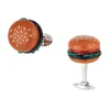 Gemstone Hamburger Sterling Silver Cufflinks I Jan Leslie