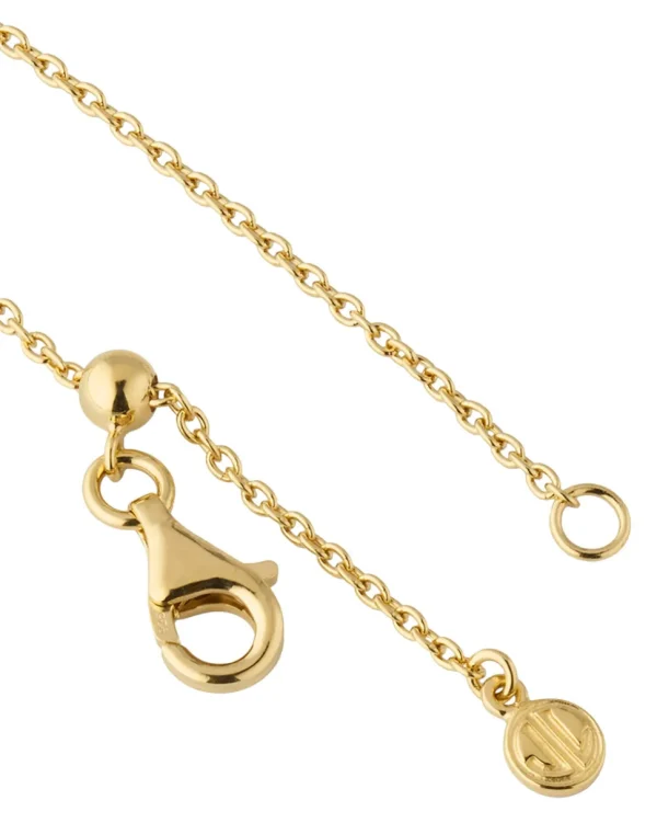Gemstone Petal 3 Station Gold Vermeil Sterling Silver Necklace