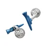 Golf Ball and Tee Sterling Cufflinks