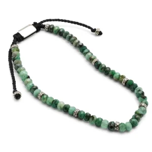 Green Emerald Pull Bracelet