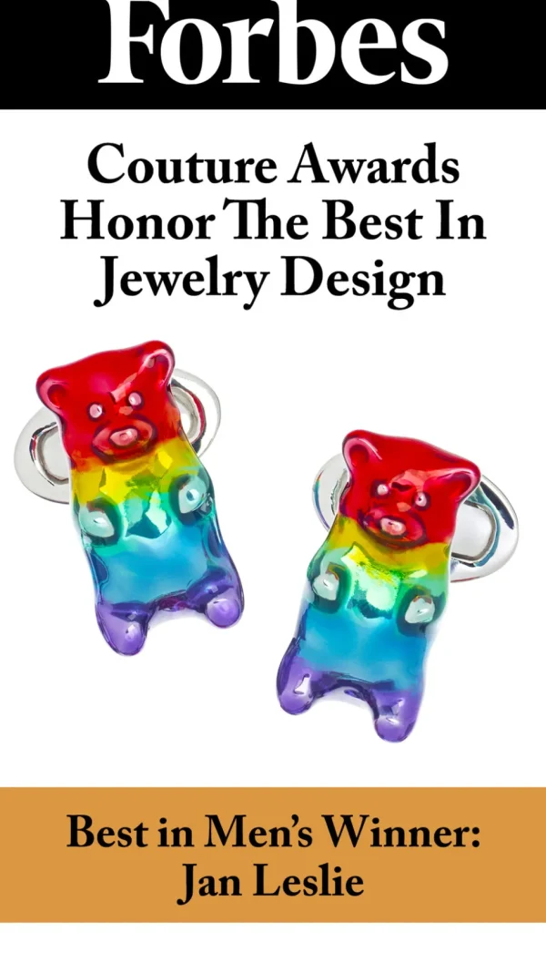 Gummy Bear Rainbow Sterling Cufflinks