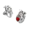 Heart Anatomical Sterling Cufflinks