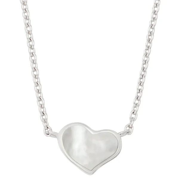 Heart Pendant Sterling Necklace
