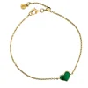 Heart Sterling Bracelet with Gold Vermeil