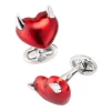 Heart with Horns Sterling Cufflinks