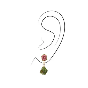 Karatu 18K Gold One of a Kind Gemstone Earrings