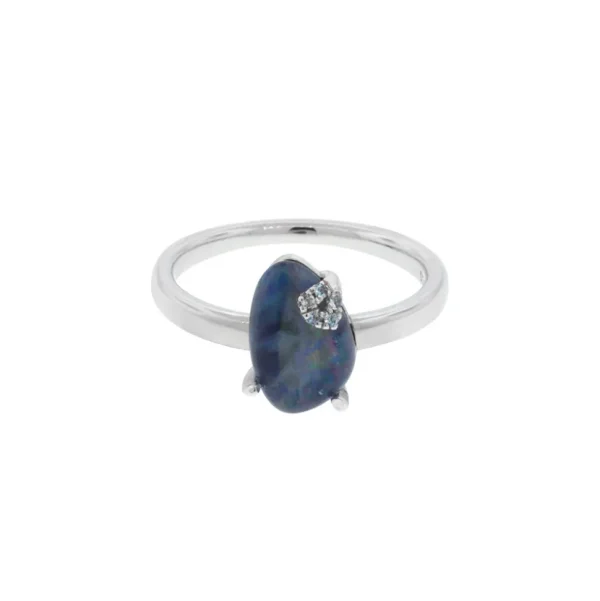 Koi Cascade Gemstone Petite Sterling Silver Ring I Jan Leslie