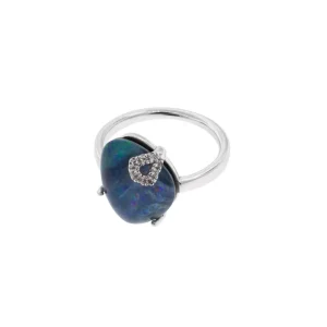 Koi Cascade Gemstone Sterling Silver Ring I Jan Leslie