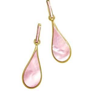 Koi Cascade Gemstone Teardrop 18K Gold Vermeil Sterling Silver Earrings I Jan Leslie