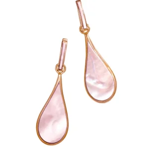 Koi Cascade Gemstone Teardrop 18K Gold Vermeil Sterling Silver Earrings I Jan Leslie