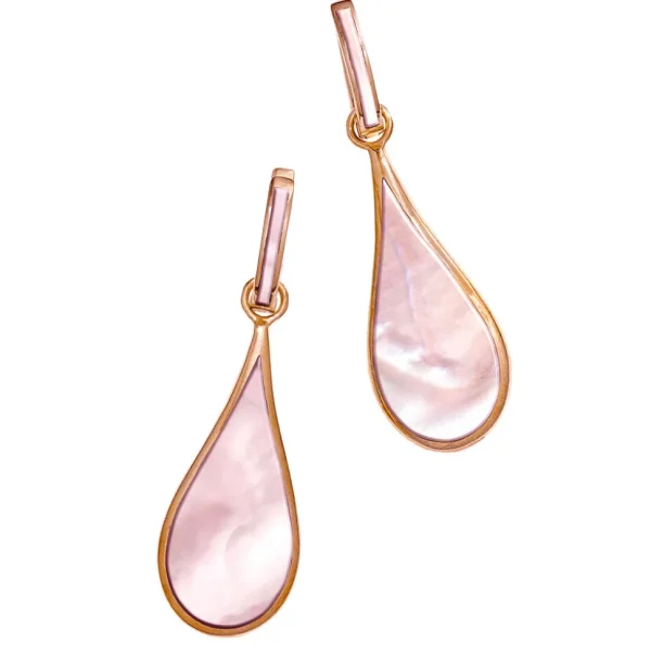 Koi Cascade Gemstone Teardrop 18K Gold Vermeil Sterling Silver Earrings I Jan Leslie