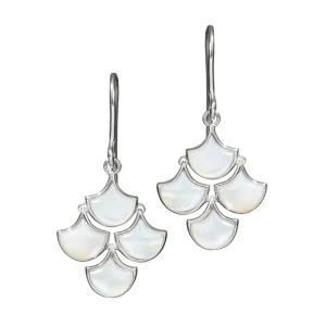 Koi Cascade Moving Mother of Pearl Earring Petite | Jan Leslie