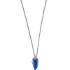 Lapis Gemstone Horn Pendant & Necklace