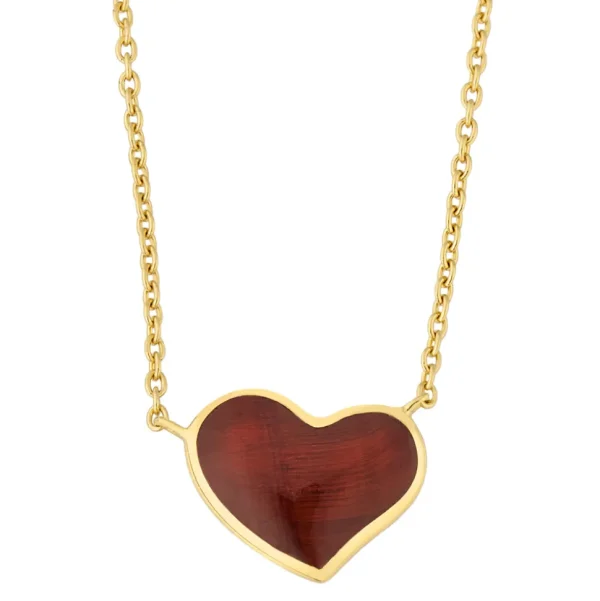 Large Heart Sterling Vermeil Necklace