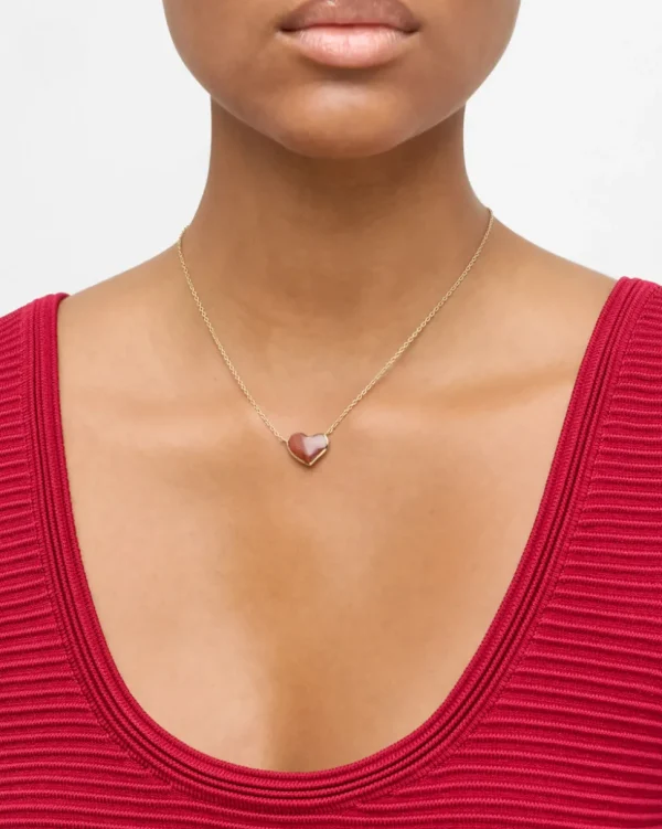 Large Heart Sterling Vermeil Necklace
