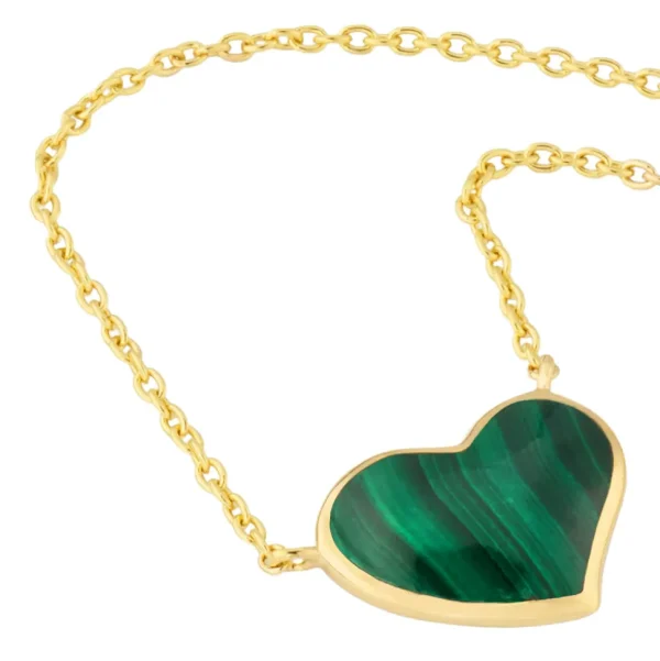 Large Heart Sterling Vermeil Necklace