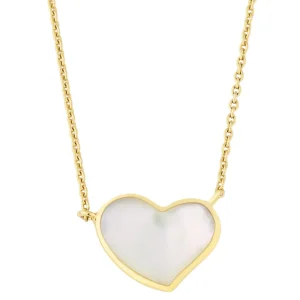 Large Heart Sterling Vermeil Necklace