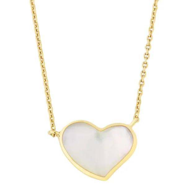 Large Heart Sterling Vermeil Necklace