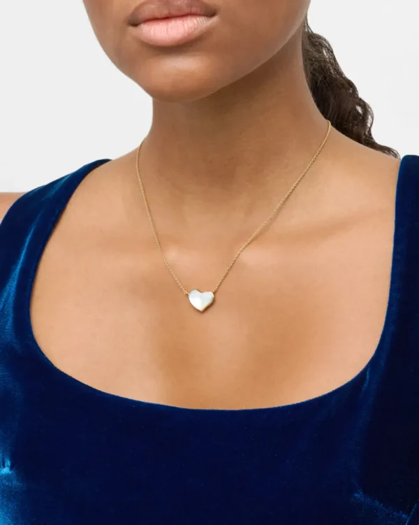 Large Heart Sterling Vermeil Necklace