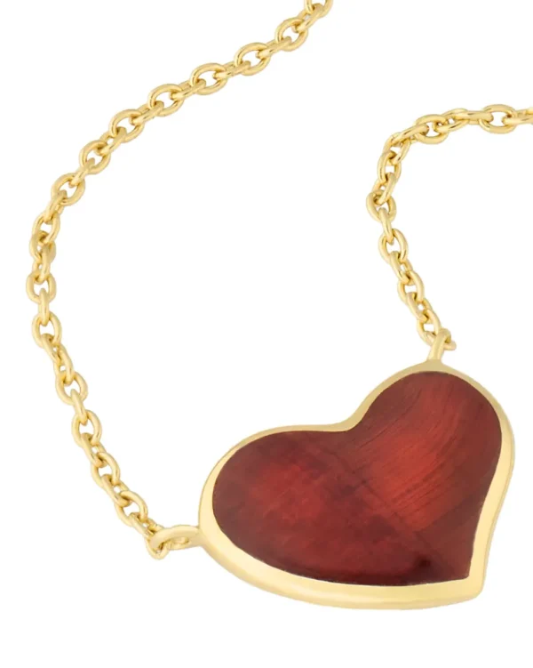 Large Heart Sterling Vermeil Necklace