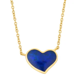 Large Heart Sterling Vermeil Necklace
