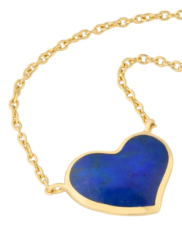 Large Heart Sterling Vermeil Necklace