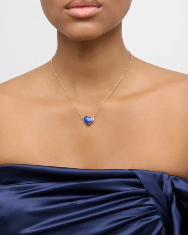 Large Heart Sterling Vermeil Necklace