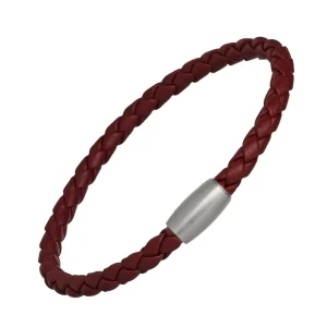 Mag-5 Woven Bordeaux Red Bracelet