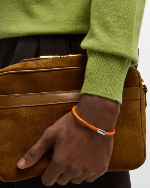 Mag-5 Woven Leather Bracelet