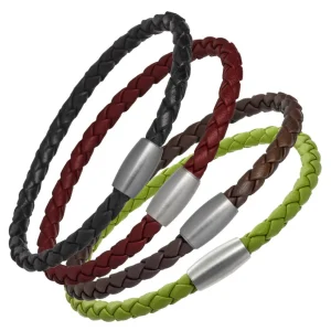 Mag-5 Woven Leather Bracelet
