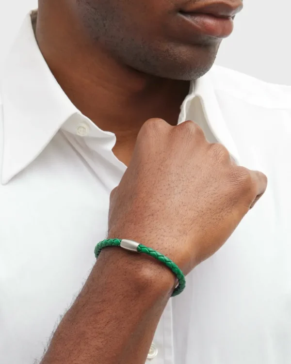 Mag-5 Woven Leather Bracelet
