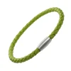 Mag-5 Woven Lime Leather Bracelet